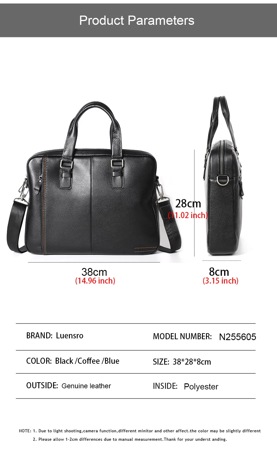 100% Genuine Leather Briefcase Men Bag Business Handbag Male Laptop Shoulder Bags Tote Natural Skin Men Briefcase