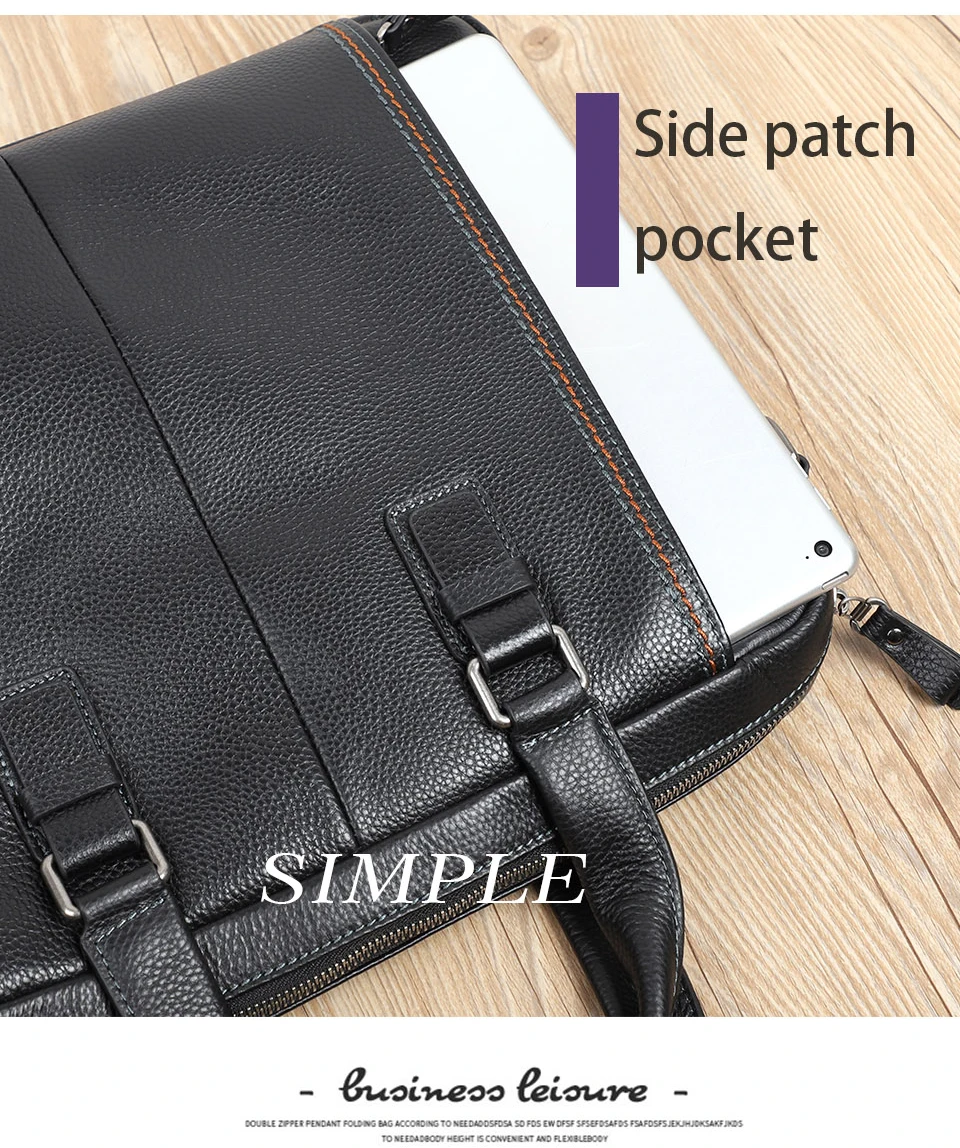 100% Genuine Leather Briefcase Men Bag Business Handbag Male Laptop Shoulder Bags Tote Natural Skin Men Briefcase