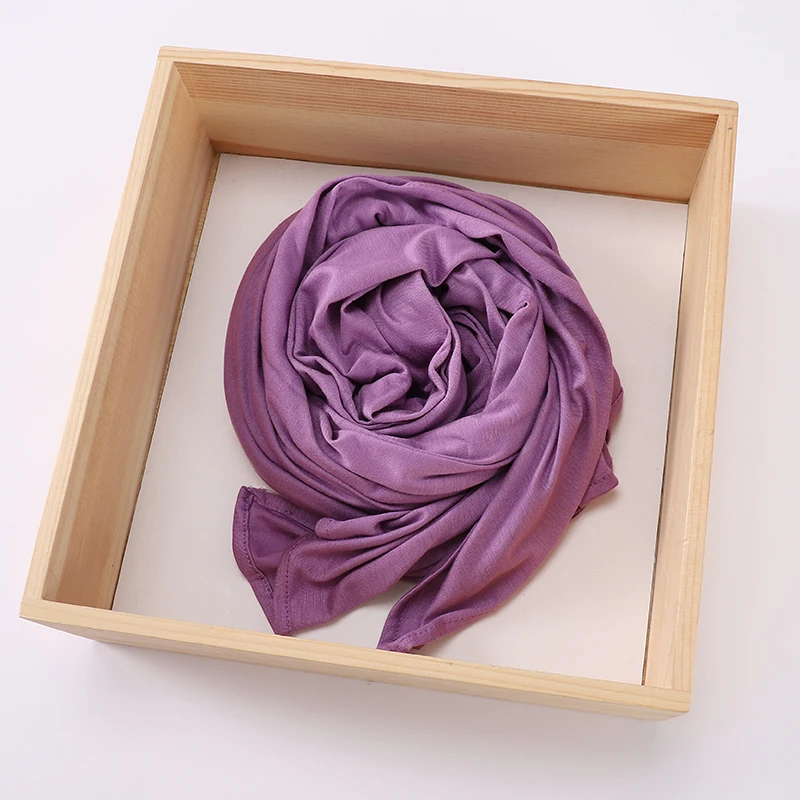 Good Stitch Stretchy Jersey Scarf Jersey Hijab Instant Hijab Plain Muslim Shawls Supplier Turban HeadWraps Foulard Femme
