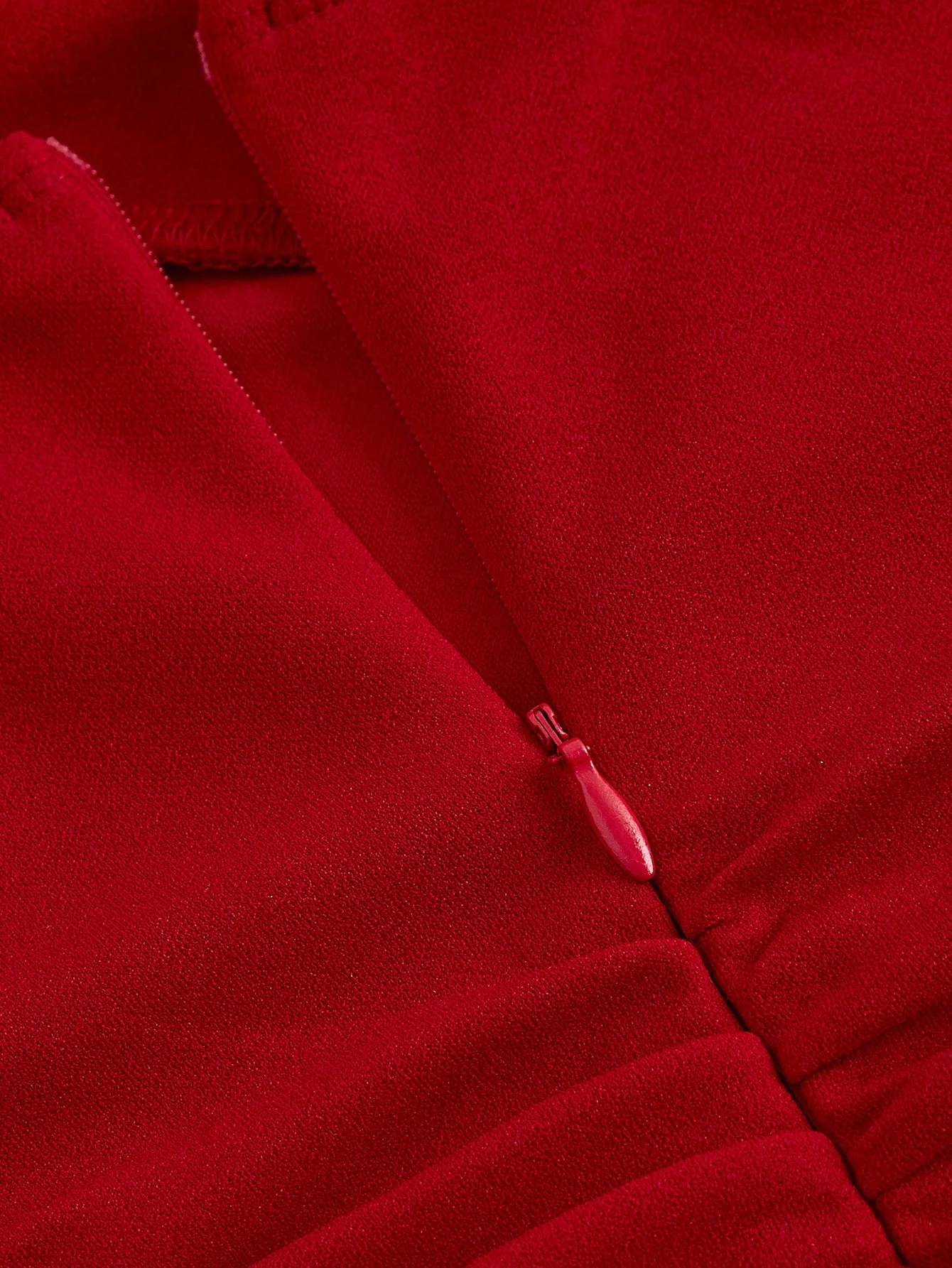 Red Rose Pure Desire Wind Waist Sleeveless Bow Hanging Neck Strap Naked Back Sexy Slimming and Slimming Solid Color Dress