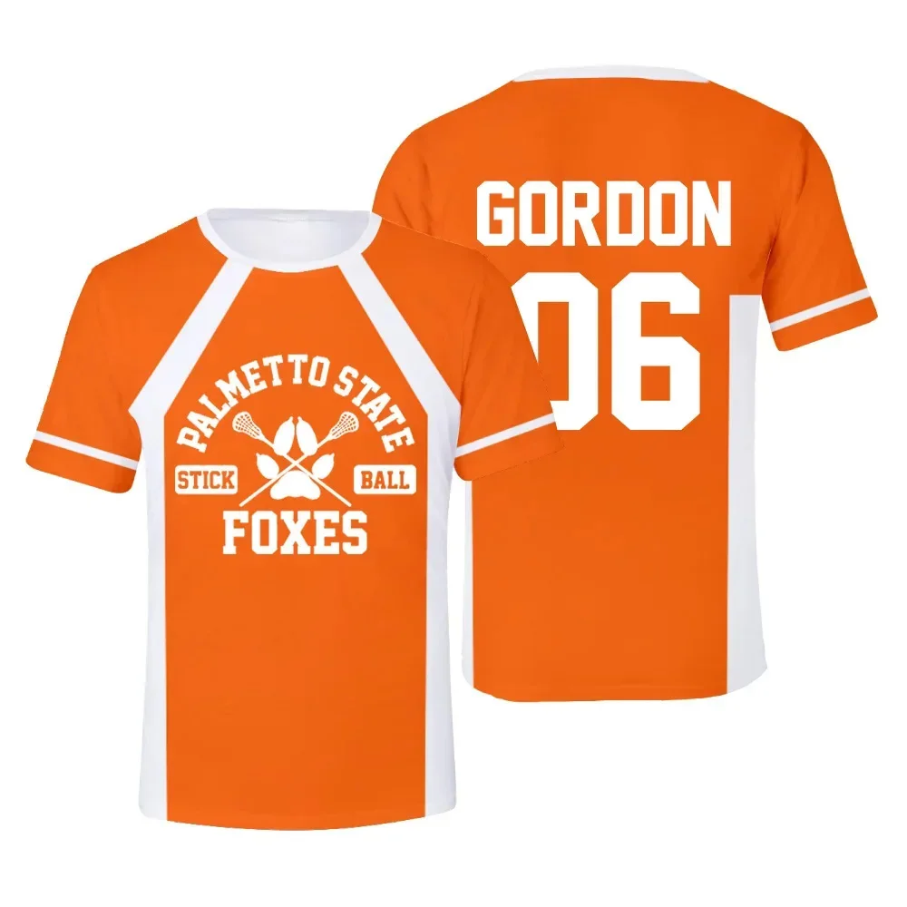 2024 New The Foxhole Court Palmetto State Foxes Lacrosse Jersey Cosplay Wilds Minyard 3d Tshirt Men/women Short Sleeve Kids Tees