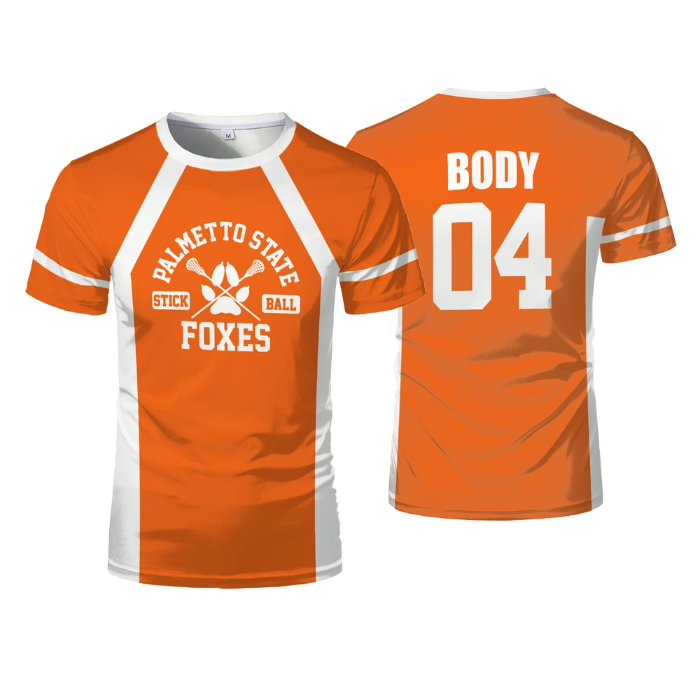 2024 New The Foxhole Court Palmetto State Foxes Lacrosse Jersey Cosplay Wilds Minyard 3d Tshirt Men/women Short Sleeve Kids Tees
