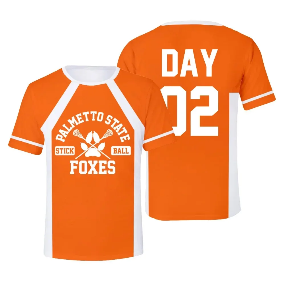 2024 New The Foxhole Court Palmetto State Foxes Lacrosse Jersey Cosplay Wilds Minyard 3d Tshirt Men/women Short Sleeve Kids Tees