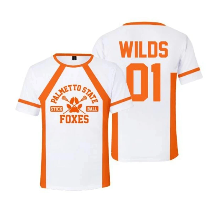 2024 New The Foxhole Court Palmetto State Foxes Lacrosse Jersey Cosplay Wilds Minyard 3d Tshirt Men/women Short Sleeve Kids Tees
