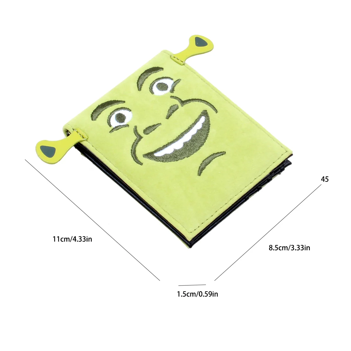 High Quality Embroidered Green Men's Wallet Stylish Personalized Women's Card Holder