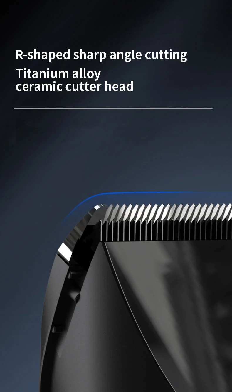 New Mijia Professional Clipper Hair Clipper 3 -Gear Adjustment IPX7 Waterproof Hair Trimmer Machine With Charging Base