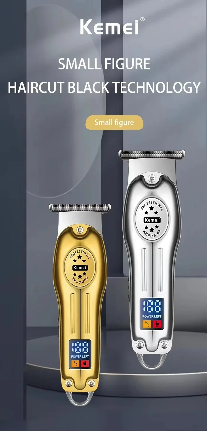Kemei KM-2628 KM-678 KM-2024 Professional Electric Hair Clippers Beard Clipper Rechargeable Men's Shaver Hair Trimmer Kit Men