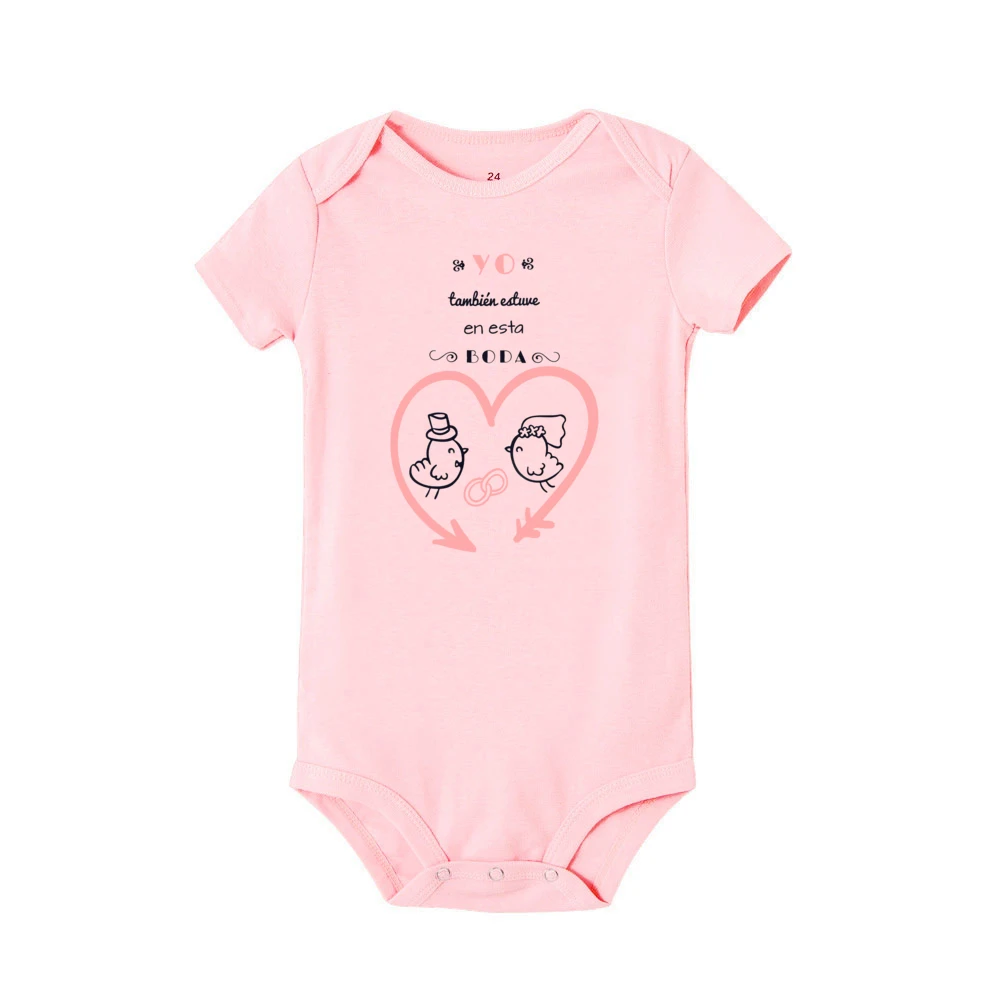 I Was Also At This Wedding Printed Baby Bodysuit Funny Infant Wedding Outfit Newborn Short Sleeve Romper Cute Toddler Jumpsuit