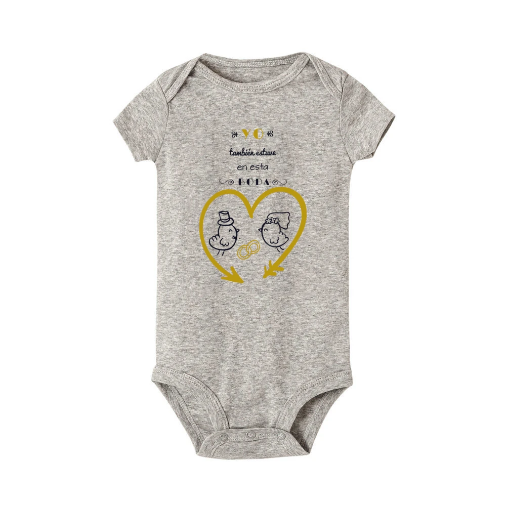 I Was Also At This Wedding Printed Baby Bodysuit Funny Infant Wedding Outfit Newborn Short Sleeve Romper Cute Toddler Jumpsuit