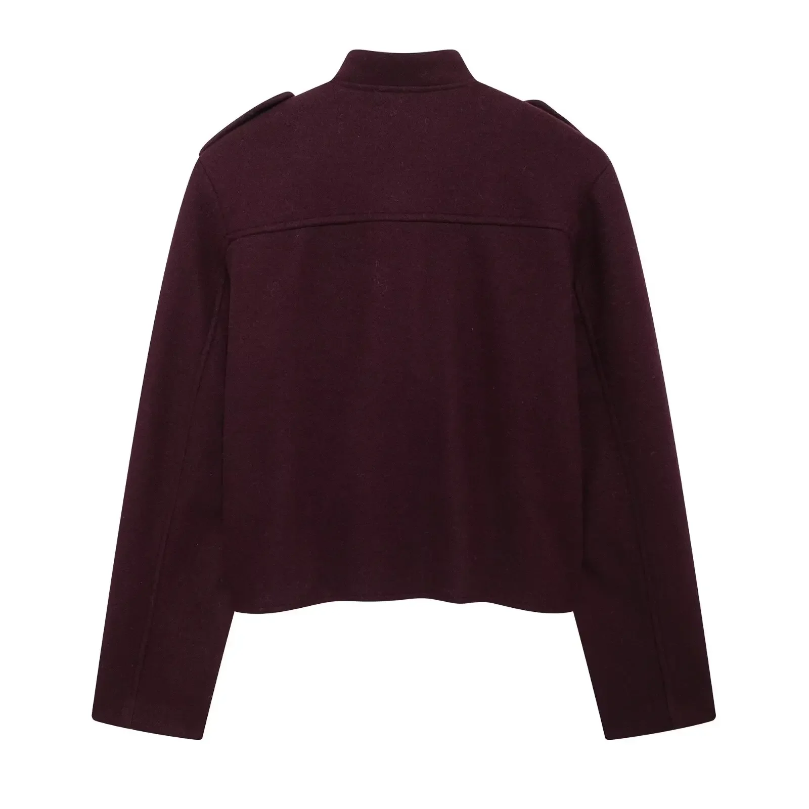 Women's Autumn Winter Jacket Casual Coats O-Neck Long Sleeves Pockets Buttons Single Breasted Women New Jackets Clothes Female