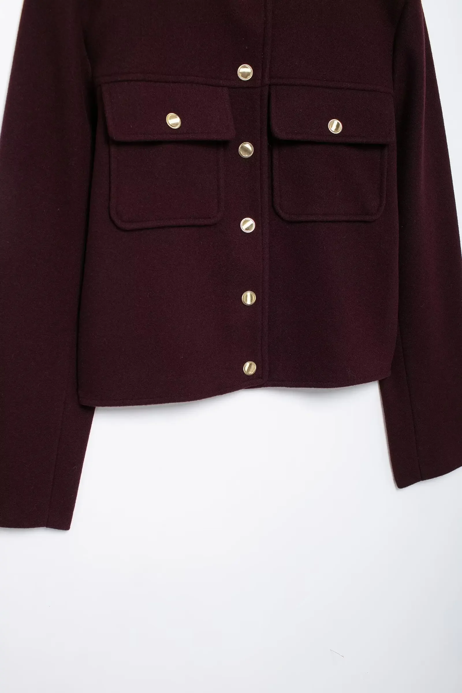 Women's Autumn Winter Jacket Casual Coats O-Neck Long Sleeves Pockets Buttons Single Breasted Women New Jackets Clothes Female
