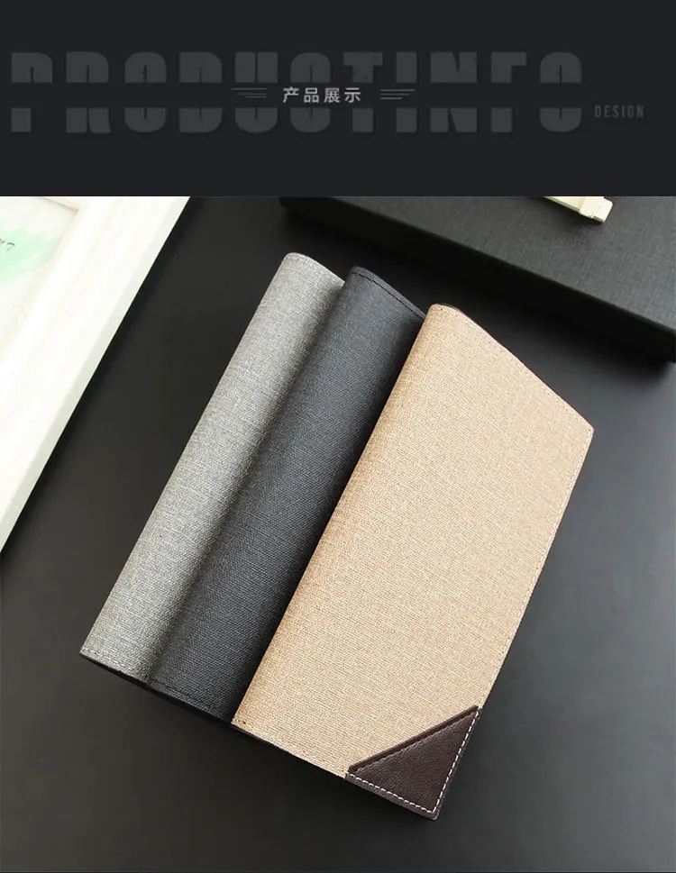 Men Bifold Business Leather Wallet Carteira Luxury Long Slim Masculina Male Purses Money Credit Card Thin Hombre Billetera