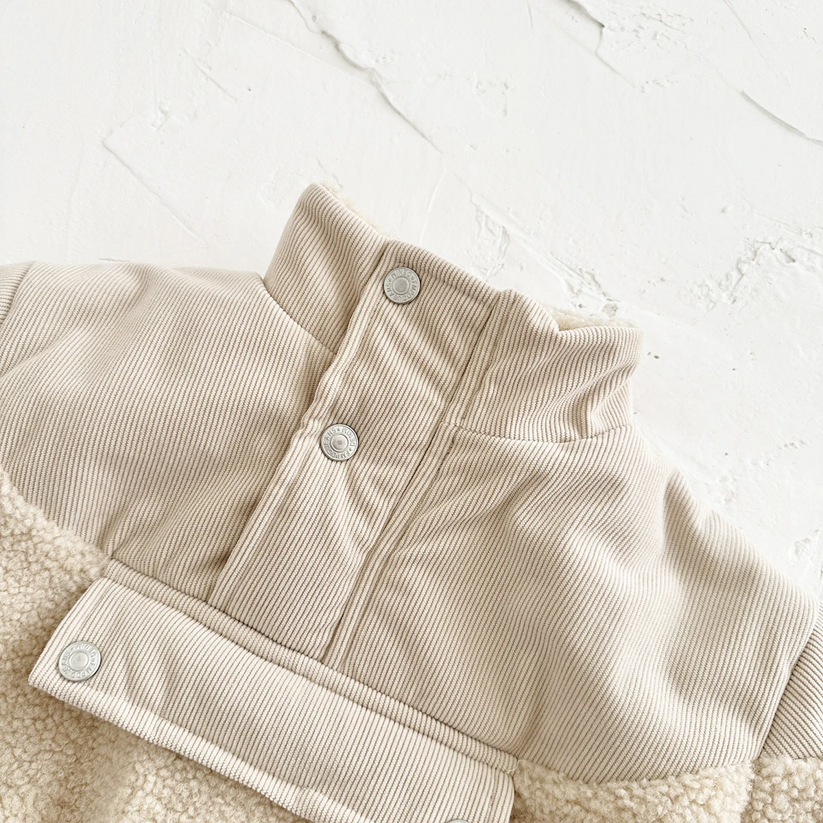 Winter Coat Girl Woolen Fleece Jacket Buttons Baby Stand CollarTops Baby Boys Warm outerwear Cotton Clothing Infant 0-3 You