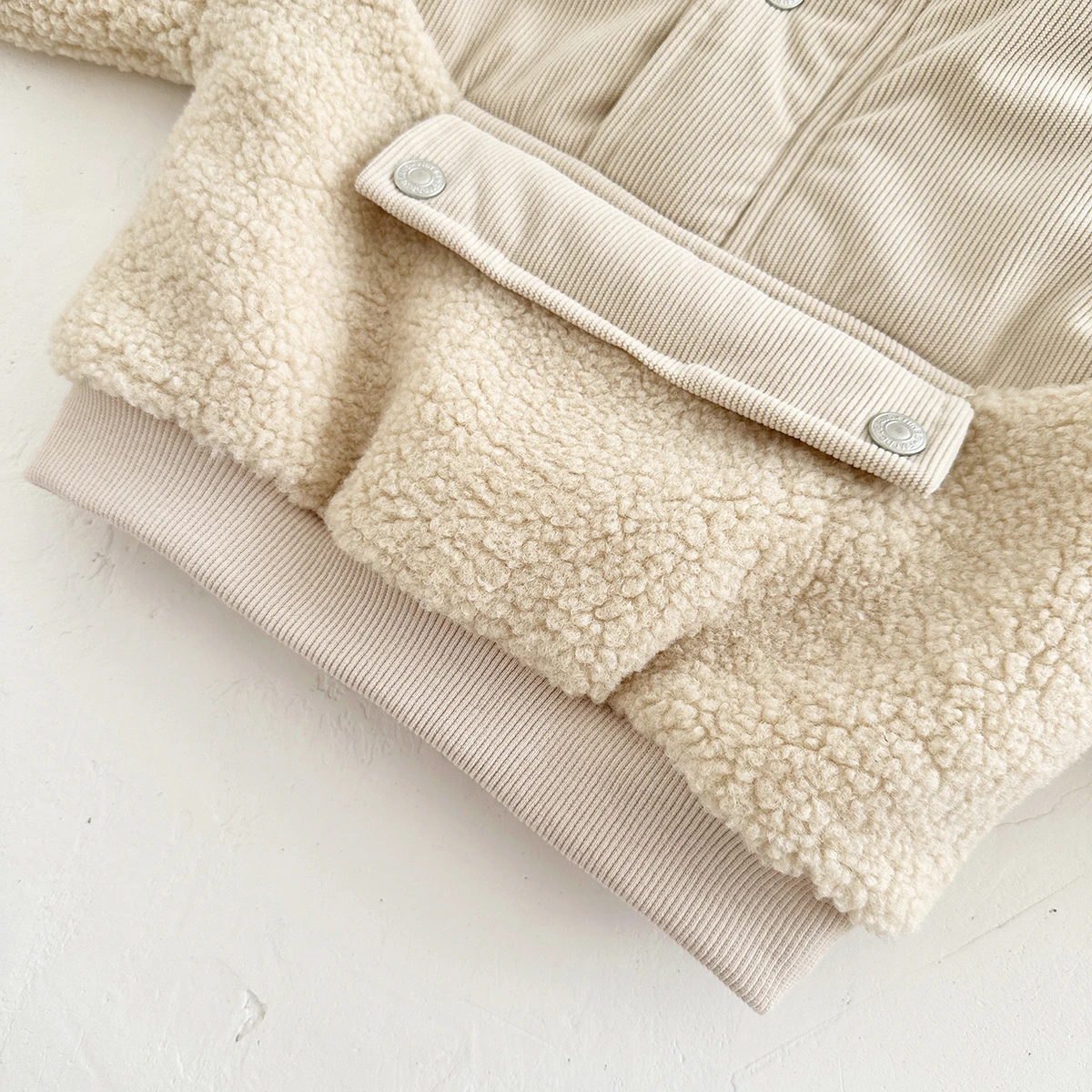 Winter Coat Girl Woolen Fleece Jacket Buttons Baby Stand CollarTops Baby Boys Warm outerwear Cotton Clothing Infant 0-3 You