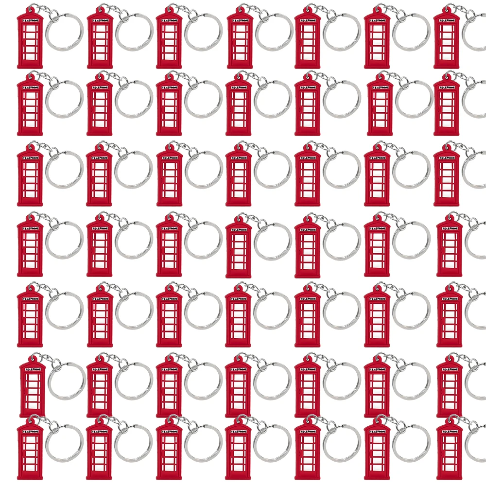 50PCS British Style Keychain Royal Guards Key Accessories Truck Bus Keyring for Motorcycle Car Key Holder Friends Key Gift