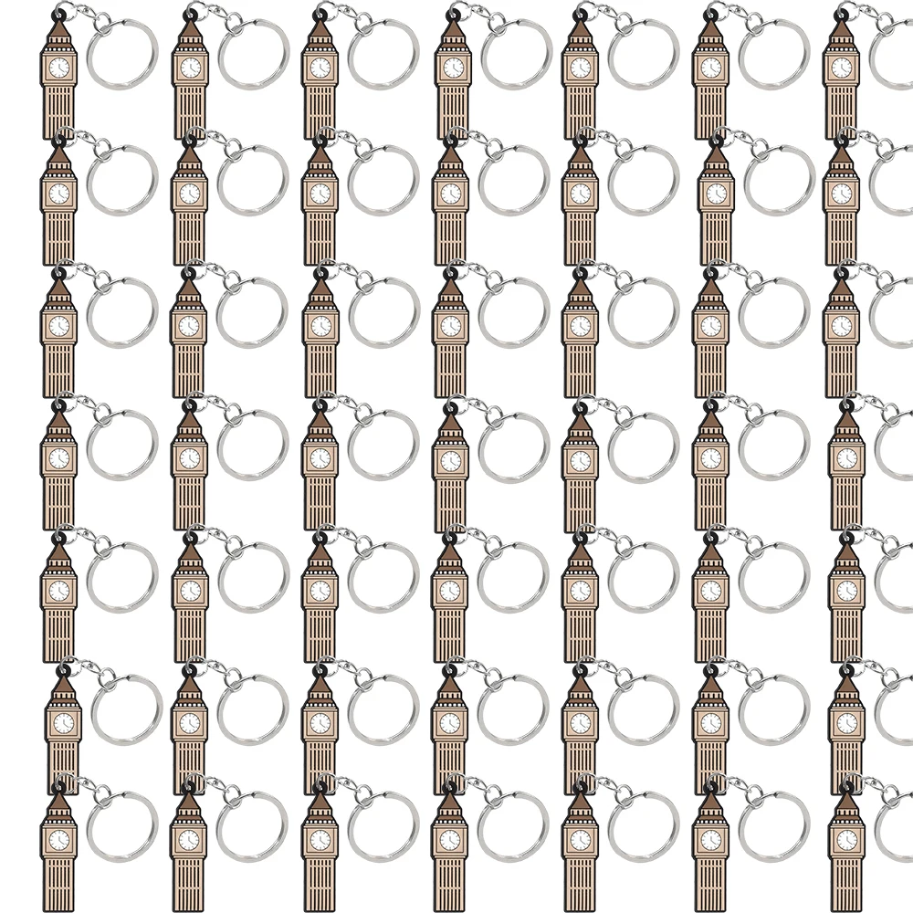 50PCS British Style Keychain Royal Guards Key Accessories Truck Bus Keyring for Motorcycle Car Key Holder Friends Key Gift