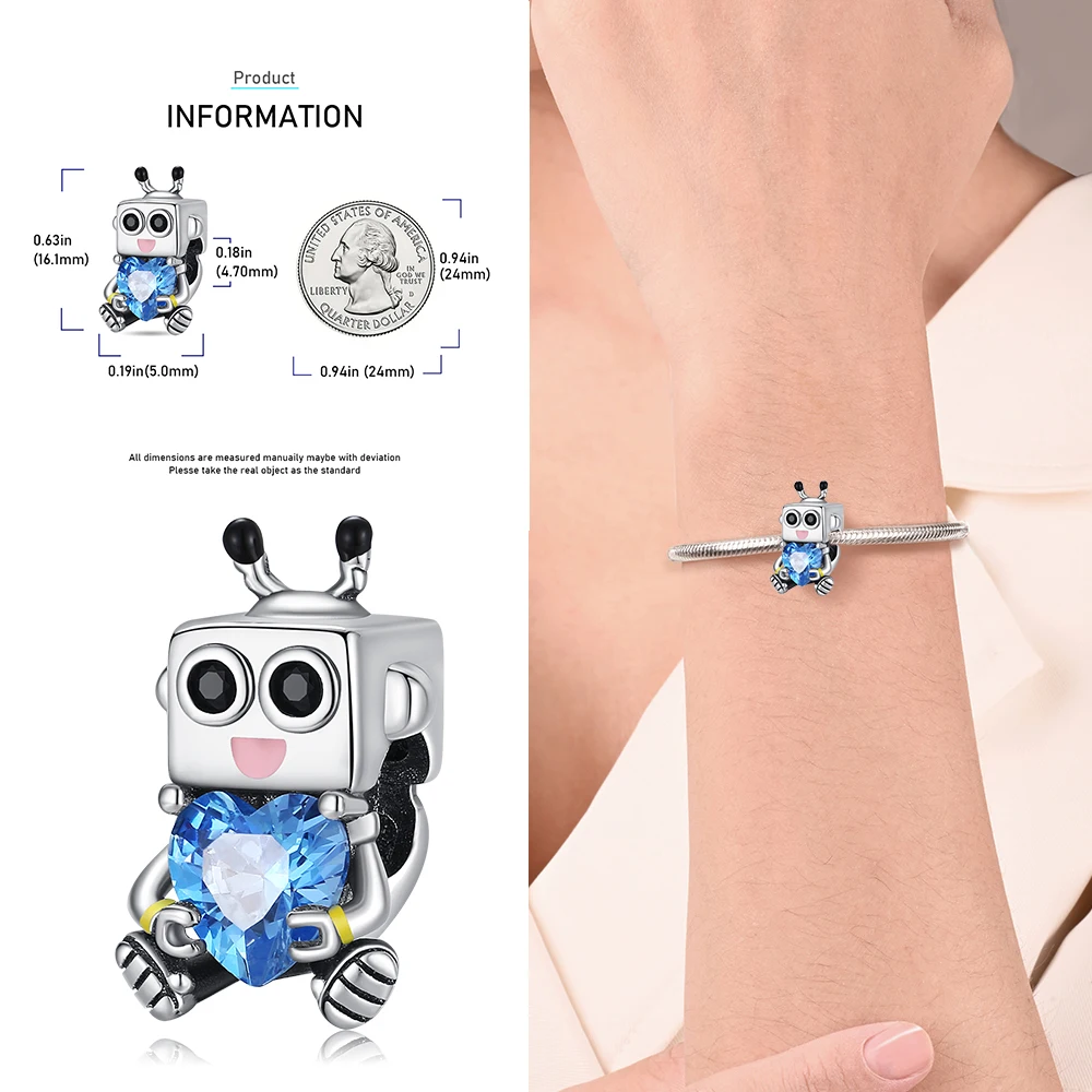Small Animal Collection 925 Sterling Silver Elephant&Dog&Rabbit&Monkey&Raccoon&Fox Fit DIY Bracelet Bead Charm