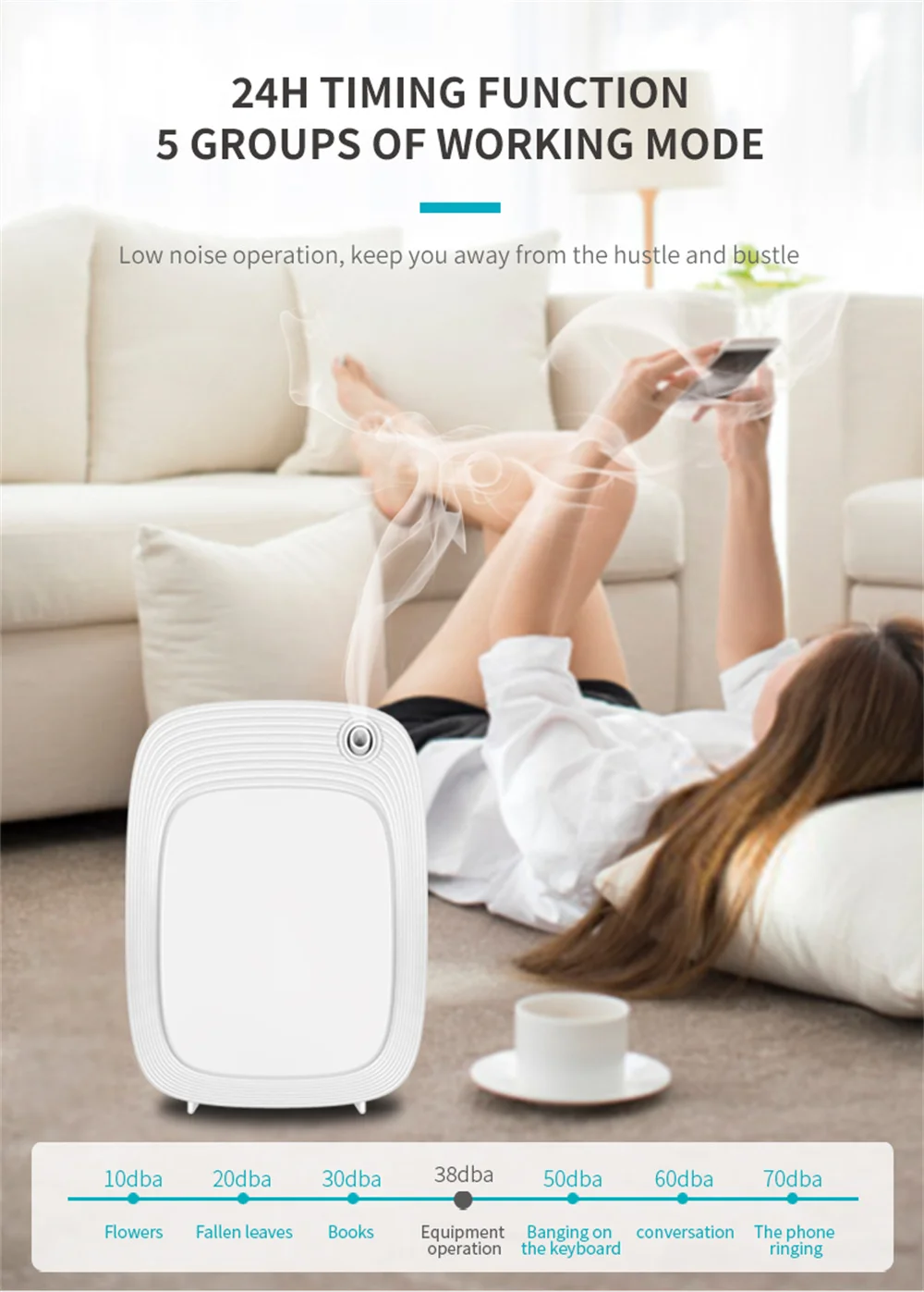 500m³ WiFi Smart Home Fragrance Diffuser Essential Oil Diffuser For Large Areas Auto Timing Room Aromatizer For Fresh Air