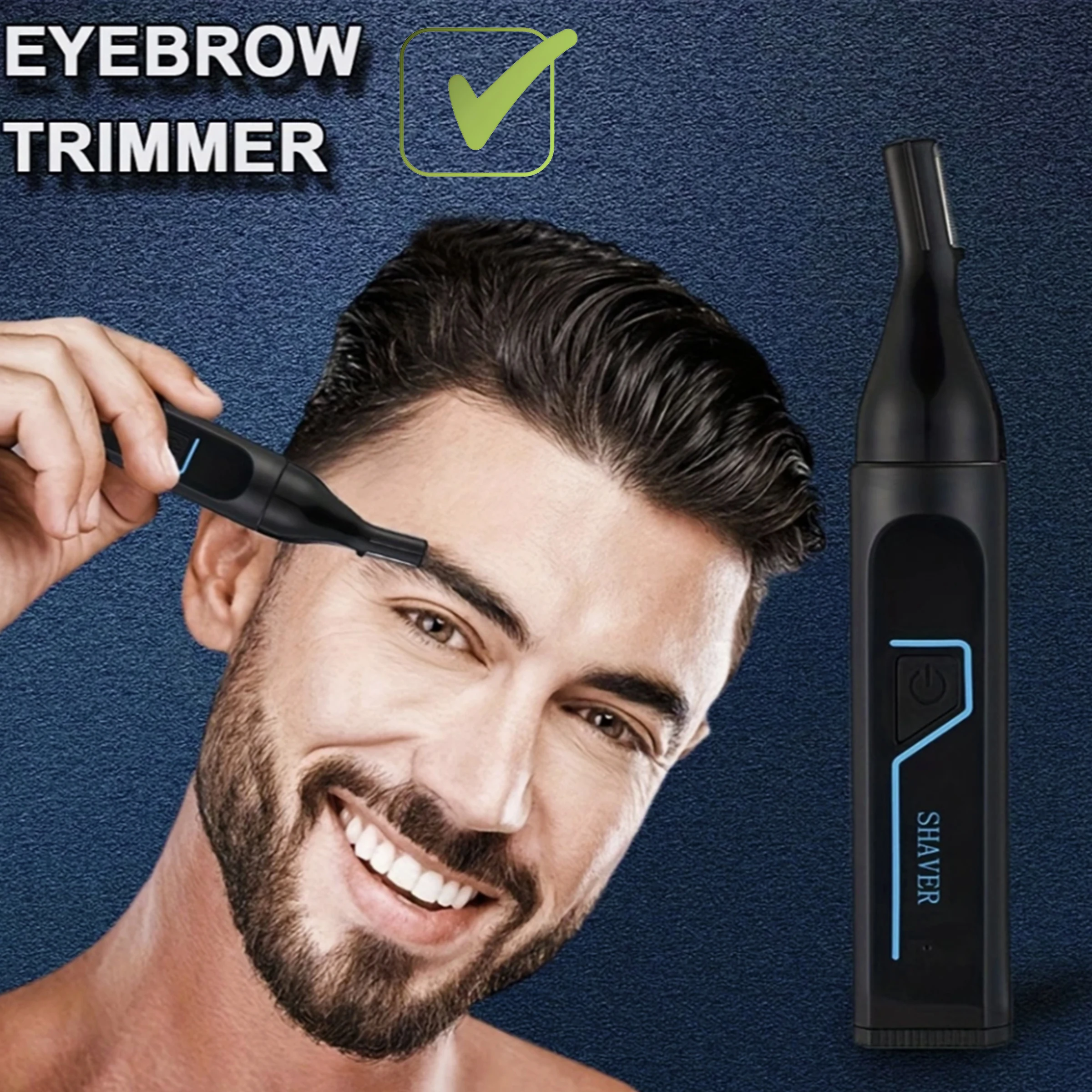 Man Hair Epilators Trimmers Beard Hair Shavers Electric Nose Hair Chest Hair Armpit Legs Hair Shaver 3-in-1 Private Hair Remover