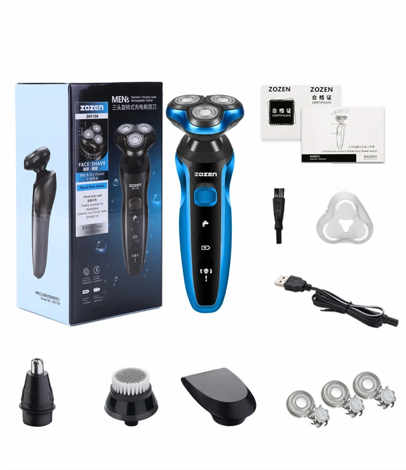 New Electric Shaver Rechargeable Electric Razor Body Hair Shaving Machine Trimmer Beard Razor for Men Wet and Dry Waterproof
