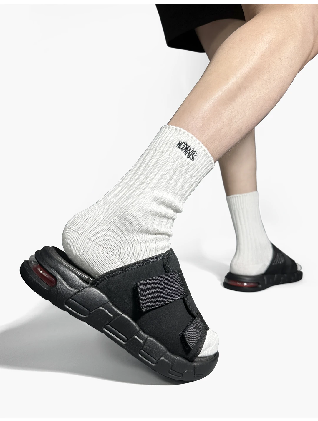 Summer Sandals For Men Maximum Size 49 Big Fat Slippers Comfortable Footwear Casual Shoes Velcro Adjustable Sapatos Masculino