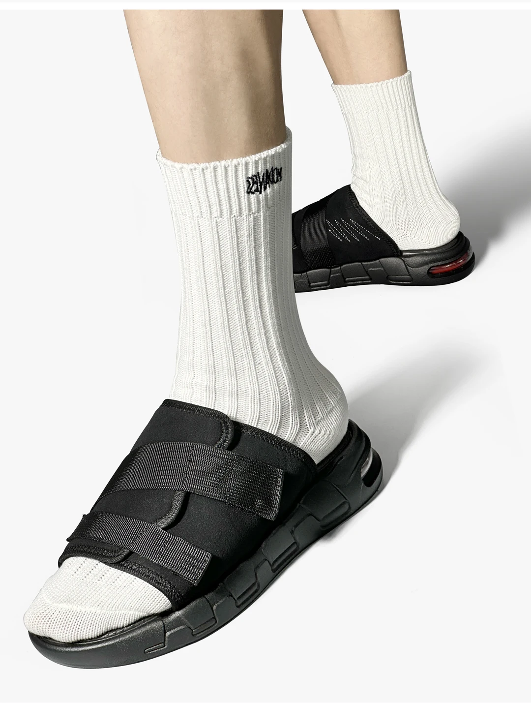Summer Sandals For Men Maximum Size 49 Big Fat Slippers Comfortable Footwear Casual Shoes Velcro Adjustable Sapatos Masculino