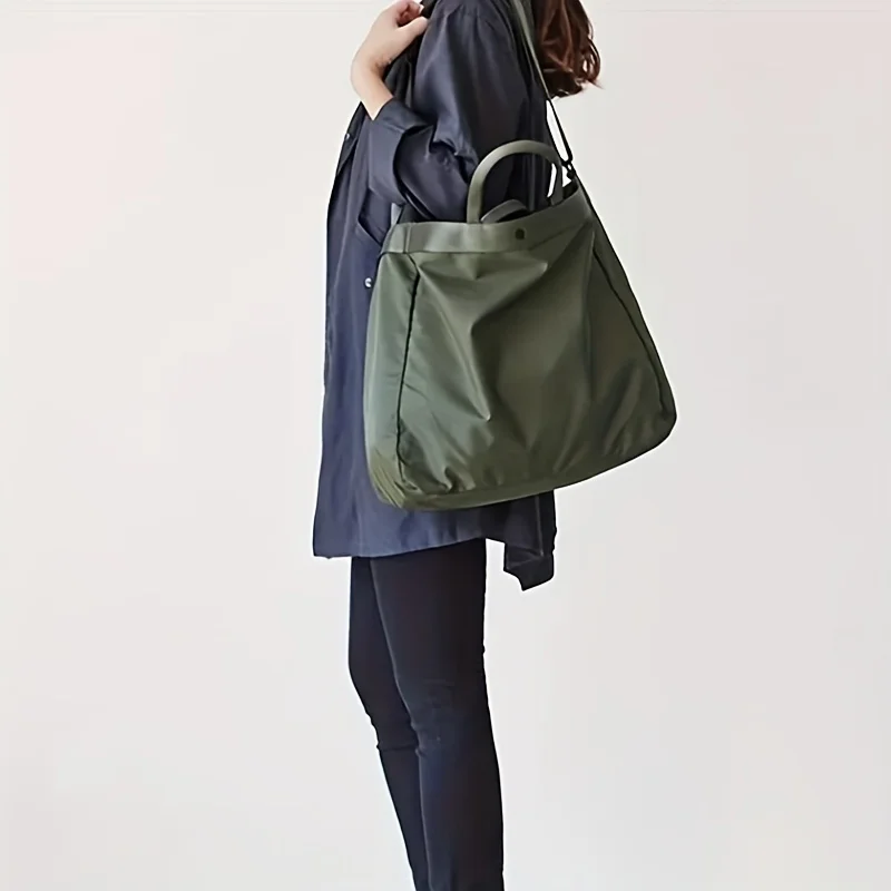 Women's Fashion Tote Bag, Waterproof Nylon, Versatile & Chic, Durable & Spacious with Double Handle