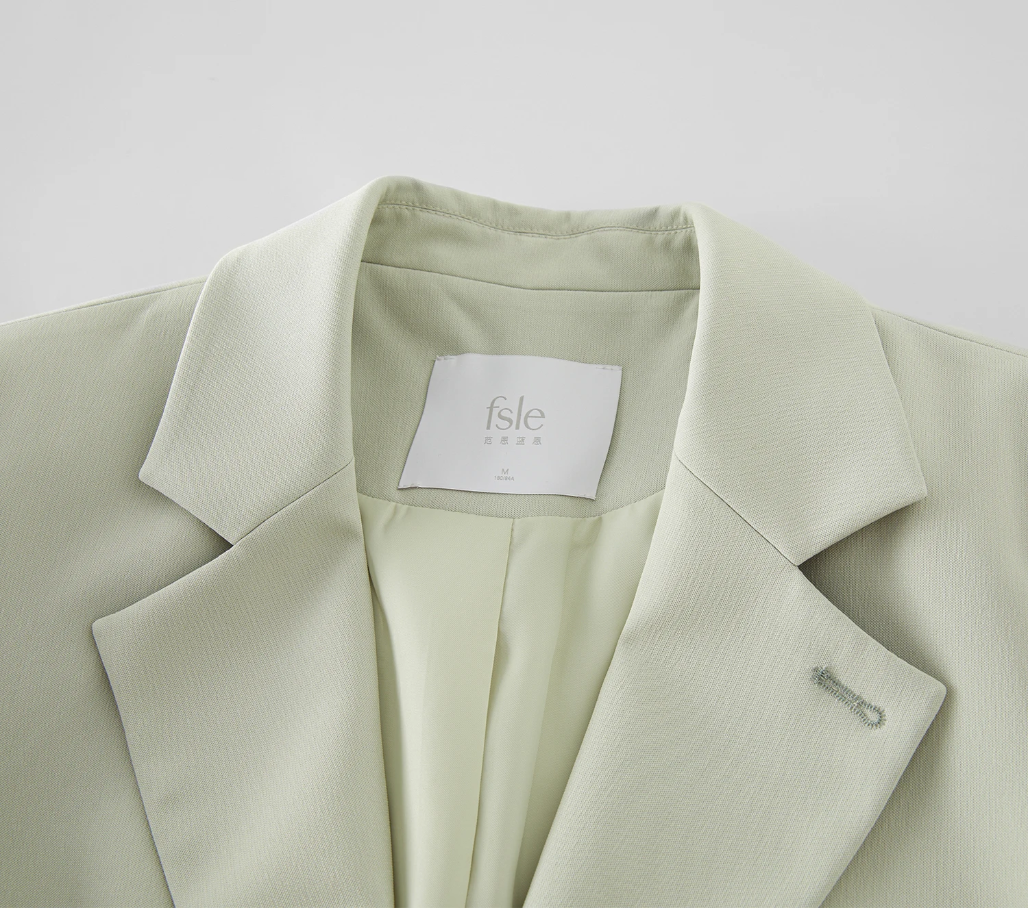 FSLE Versatile Elegant Style Blazer Jacket for Women 2025 New Arrival Unique Design Office Loose Top Green Chic Coat 25FS11075