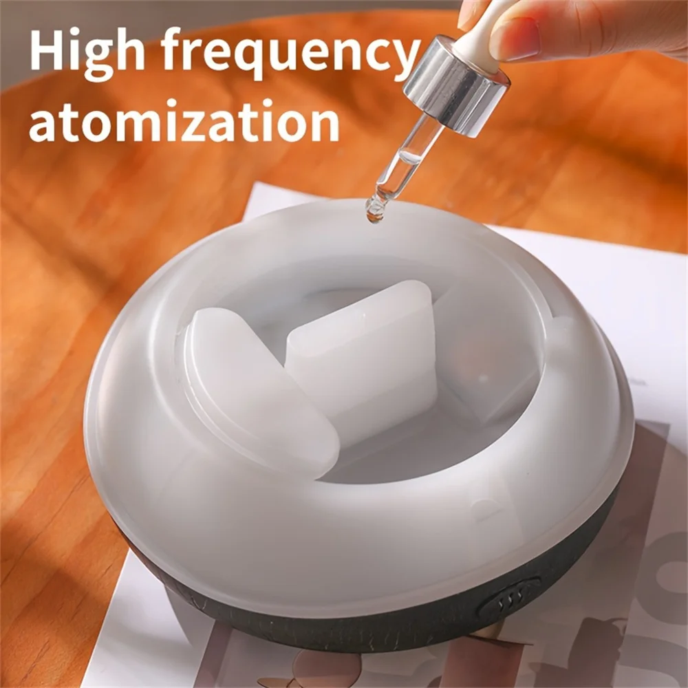 Aroma Humidifier Flame Can Add Essential Oil Small Aromatherapy Machine Air Humidifier Equipped with Colorful Lighting Function