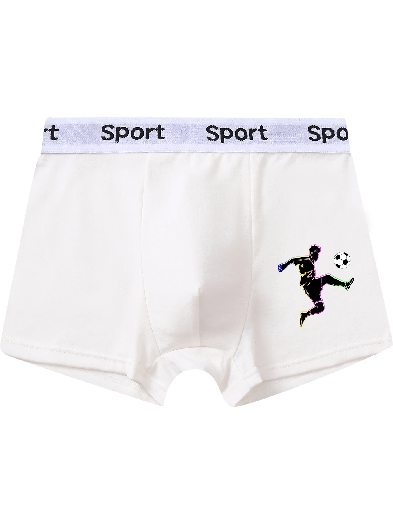 5 pieces mixed boys underwear 8-14 years old soft breathable solid color comfortable football player boy boxer briefs 95% cotton