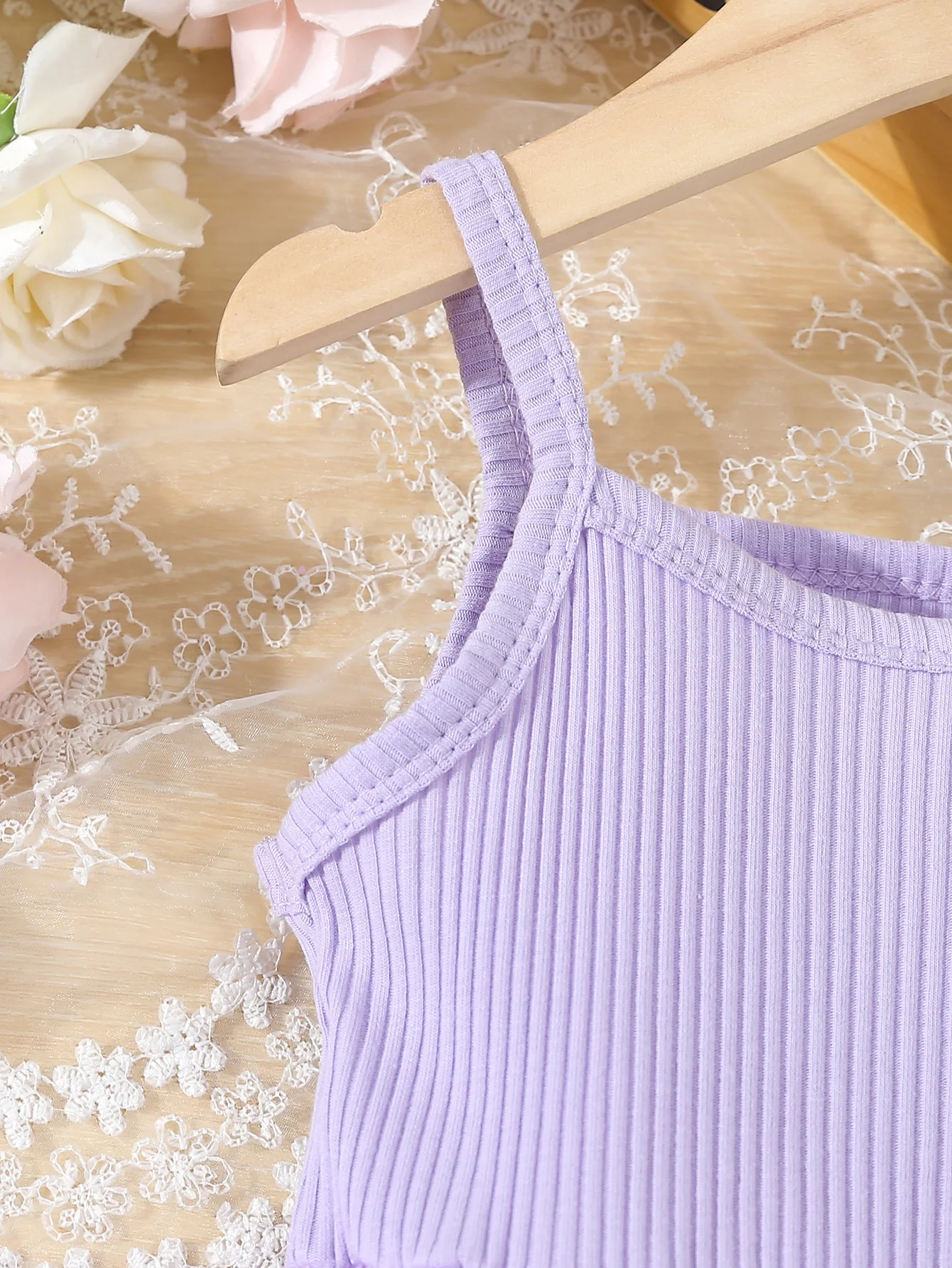 Summer Toddler Kids Girl's Clothes Baby's Butterfly Decor Mesh Splicing Cami Dress Elegant Sleeveless Princess Dress