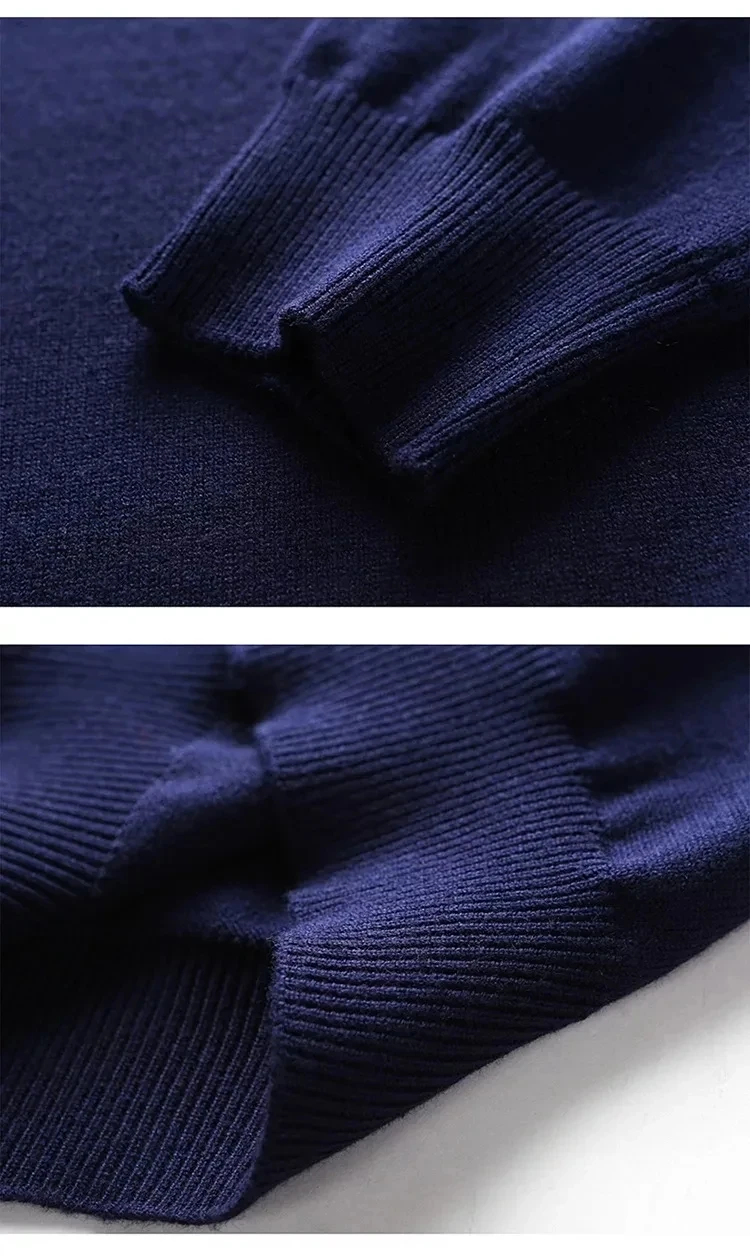 High end luxury designer brand embroidery sweater men's round neck knitted pullover autumn and winter fashion men's clothing
