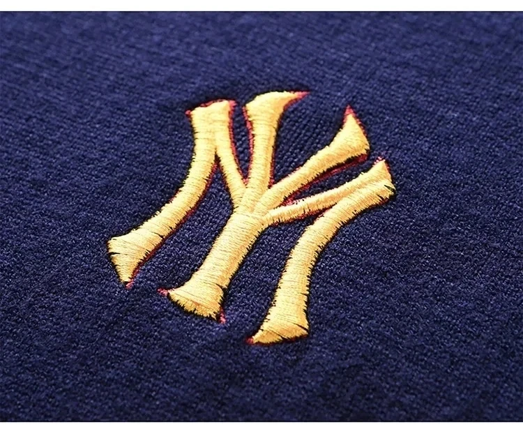 High end luxury designer brand embroidery sweater men's round neck knitted pullover autumn and winter fashion men's clothing