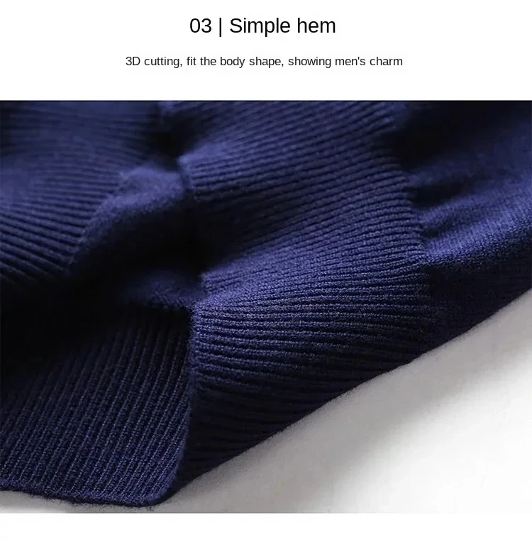 High end luxury designer brand embroidery sweater men's round neck knitted pullover autumn and winter fashion men's clothing