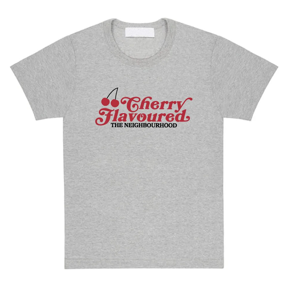 Cherry Flavoured The Neighbourhood Tshirts Band The NBHD Graphic T-shirt Hip Hop UnisexS Treetwear Cotton Tees Summer Male Tops