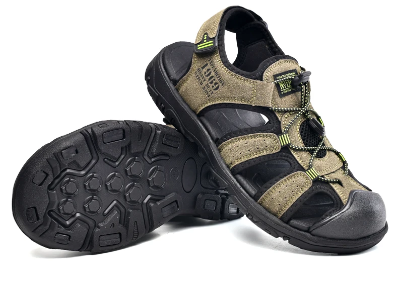 Men Sandals PU Leather Male Summer Shoes Outdoor Walking Beach Flat Sandals Shoes For Men Sneakers sandalias hombre