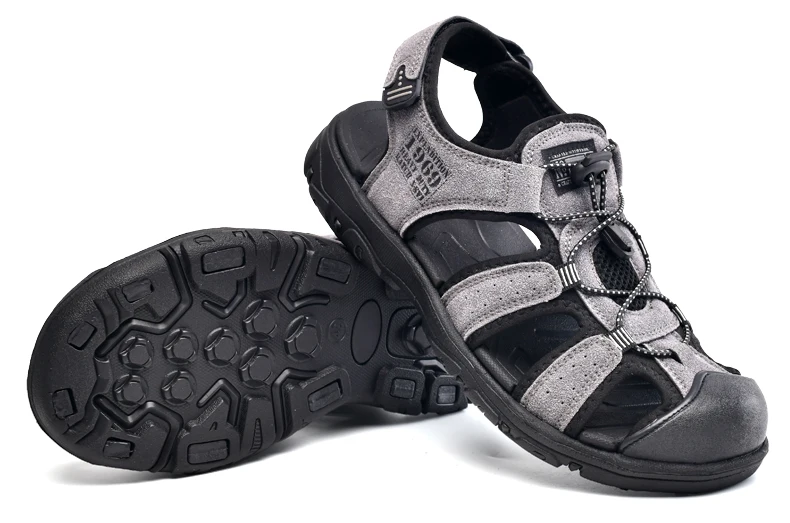 Men Sandals PU Leather Male Summer Shoes Outdoor Walking Beach Flat Sandals Shoes For Men Sneakers sandalias hombre