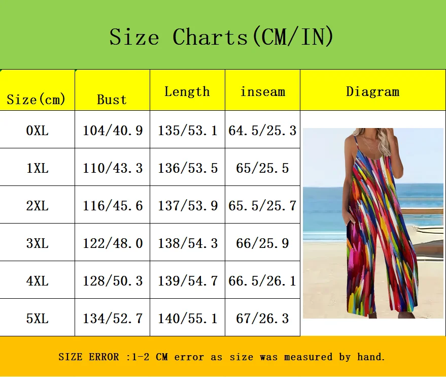 Boho Print Elegant Loose Fit Plus Size Jumpsuit with Pockets - Stylish Women's Romper