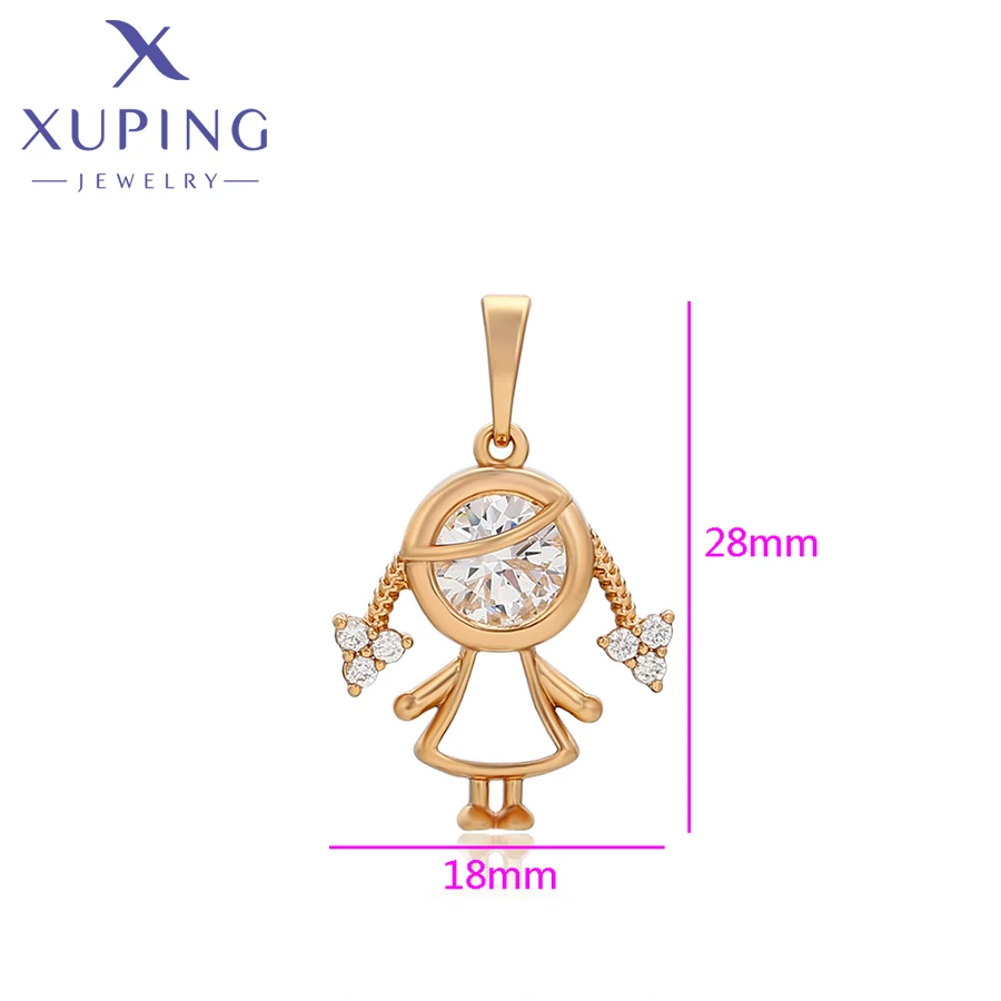 Xuping Jewelry New Arrival Fashion Special Pendant Necklace of Gold Color Women Party Gift X001041822