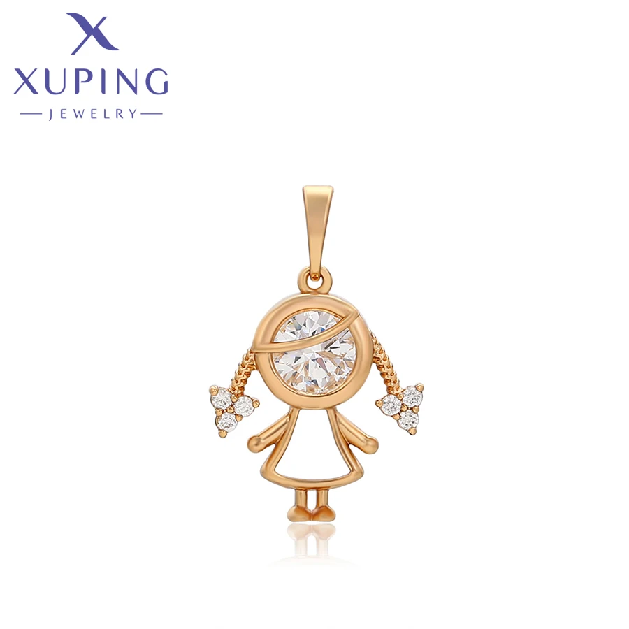 Xuping Jewelry New Arrival Fashion Special Pendant Necklace of Gold Color Women Party Gift X001041822