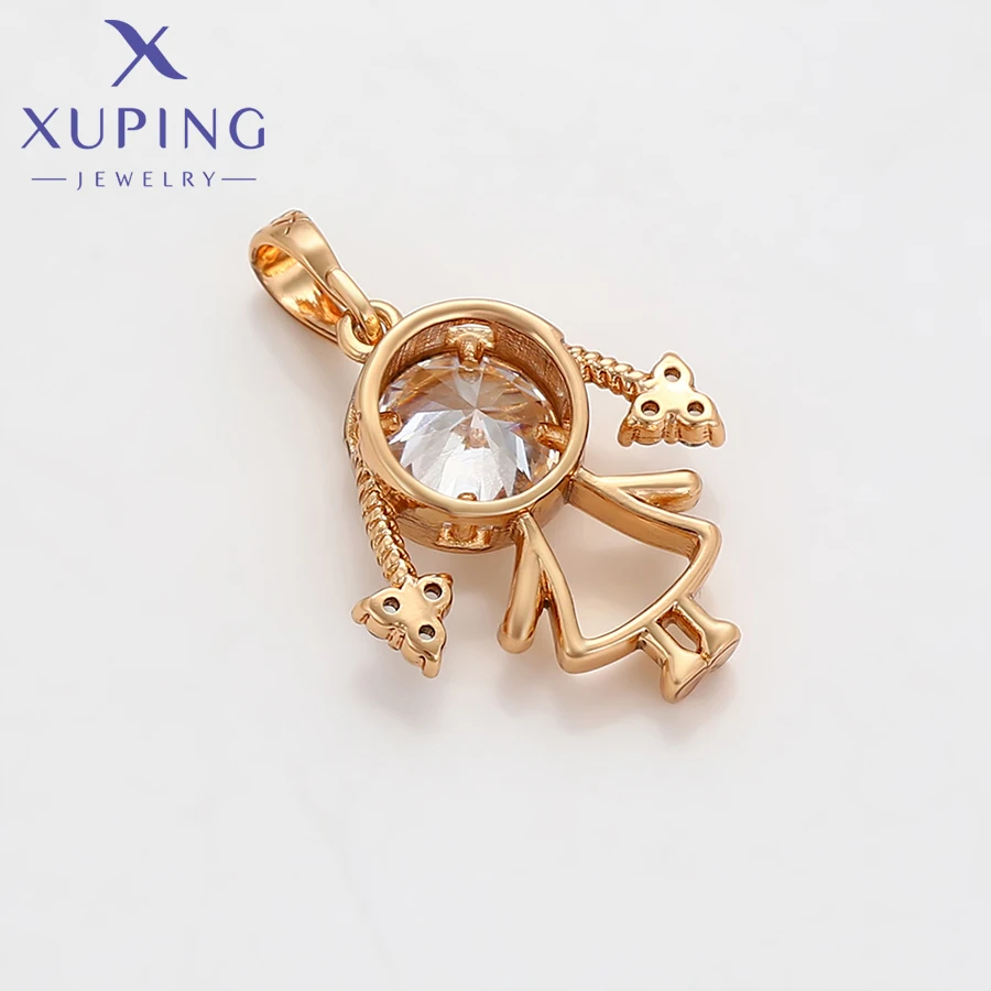 Xuping Jewelry New Arrival Fashion Special Pendant Necklace of Gold Color Women Party Gift X001041822