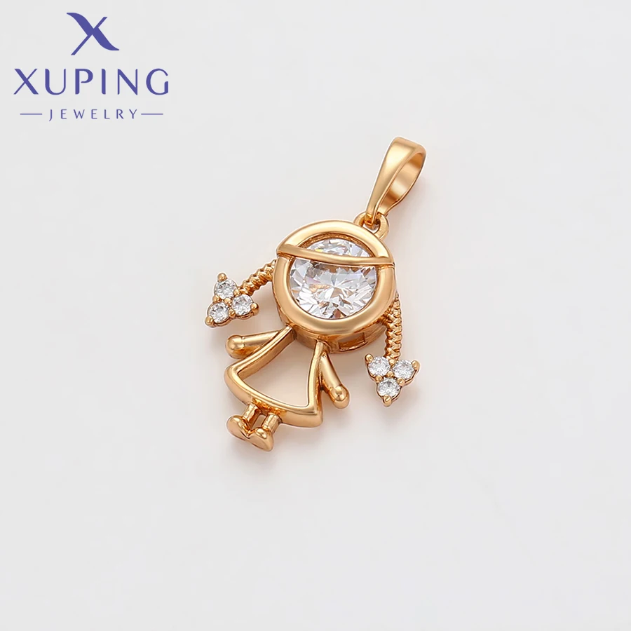 Xuping Jewelry New Arrival Fashion Special Pendant Necklace of Gold Color Women Party Gift X001041822