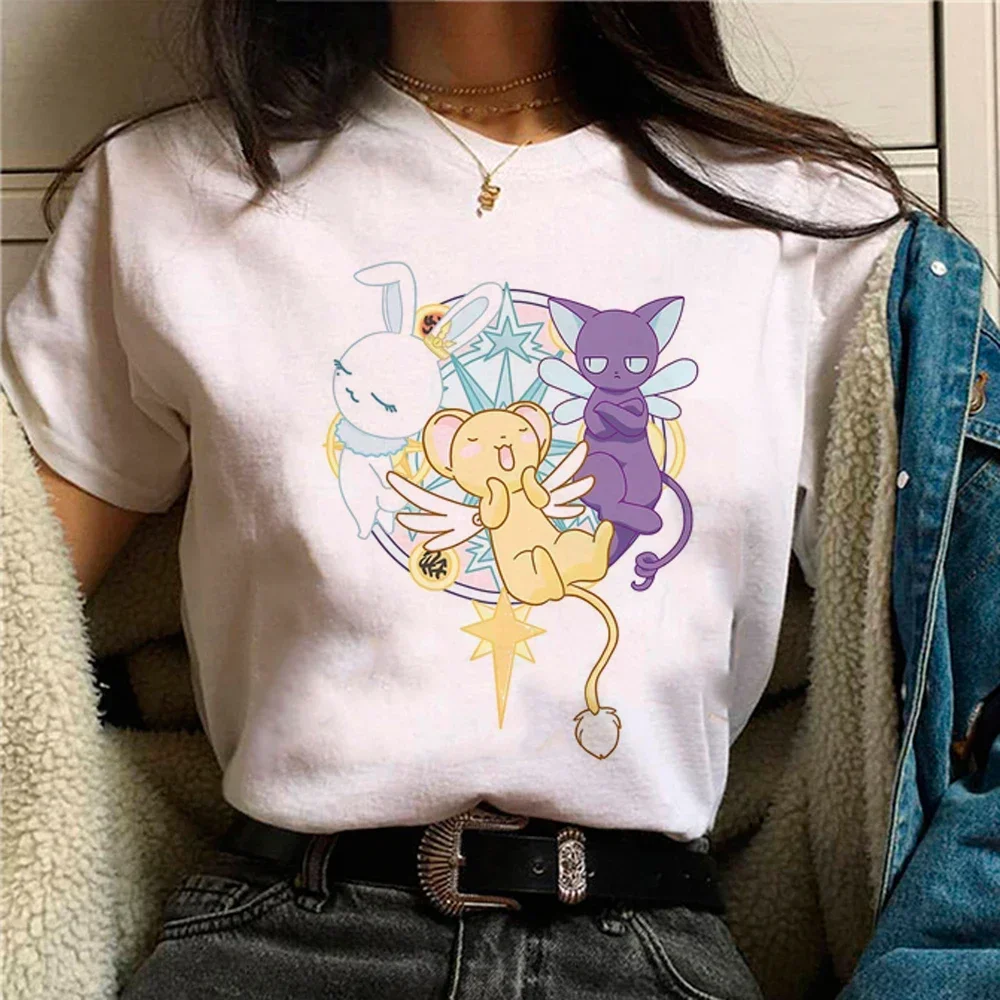 Cardcaptor Sakura Magic Girl Top Women Graphic T-shirt Female Japanese Clothes Funny Gothic Tshirt Female Comic Clothing Top Tee