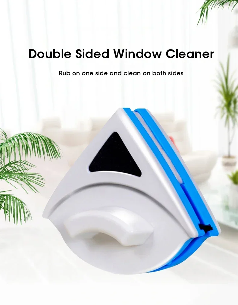 2025 3-8mm Magnetic Glass Window Cleaning Tool Automatic Water Discharge Double-layer Wiper Household Special Window Cleaner