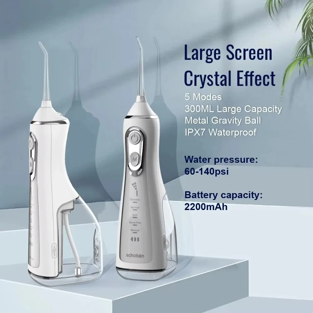 L15 Portable Oral Irrigator DIY Tank Cleaning Modes USB Rechargeable Waterproof Dental Water Flosser 4 Water Jets