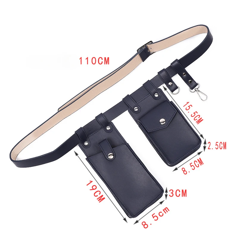 Two Piece Locomotive Package New Phone Bags Female Crossbody Fashionable PU Belt Waist Bag Trendy Crossbody Bag