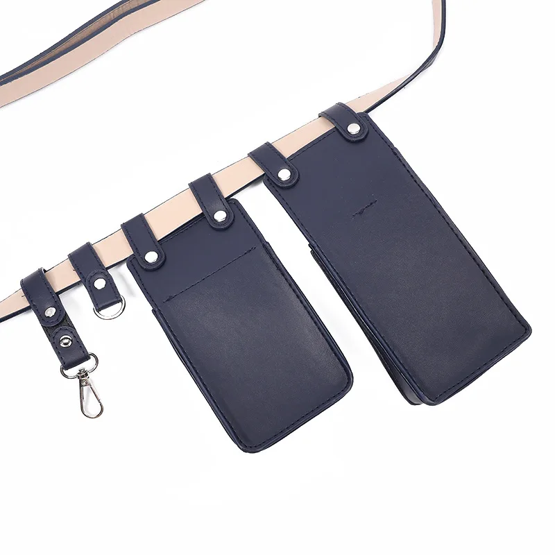 Two Piece Locomotive Package New Phone Bags Female Crossbody Fashionable PU Belt Waist Bag Trendy Crossbody Bag