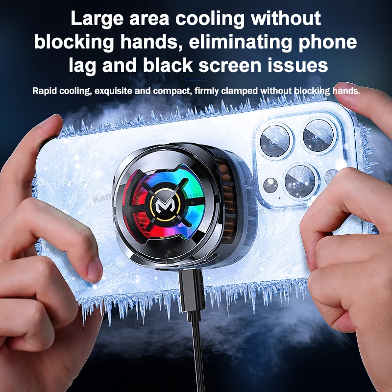 MEMO CX06 CX07 CX08 Frozen Mobile Phone PUBG Game Cooler Semiconductor Cooling Radiator Magnetic Back-clip 2 in 1 Cool Heat Sink