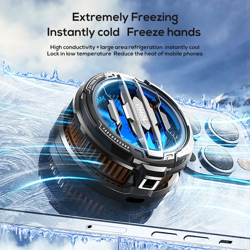 MEMO CX06 CX07 CX08 Frozen Mobile Phone PUBG Game Cooler Semiconductor Cooling Radiator Magnetic Back-clip 2 in 1 Cool Heat Sink