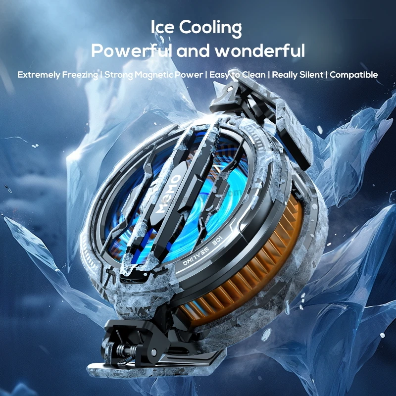 MEMO CX06 CX07 CX08 Frozen Mobile Phone PUBG Game Cooler Semiconductor Cooling Radiator Magnetic Back-clip 2 in 1 Cool Heat Sink